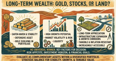 Gold vs Stocks vs Land